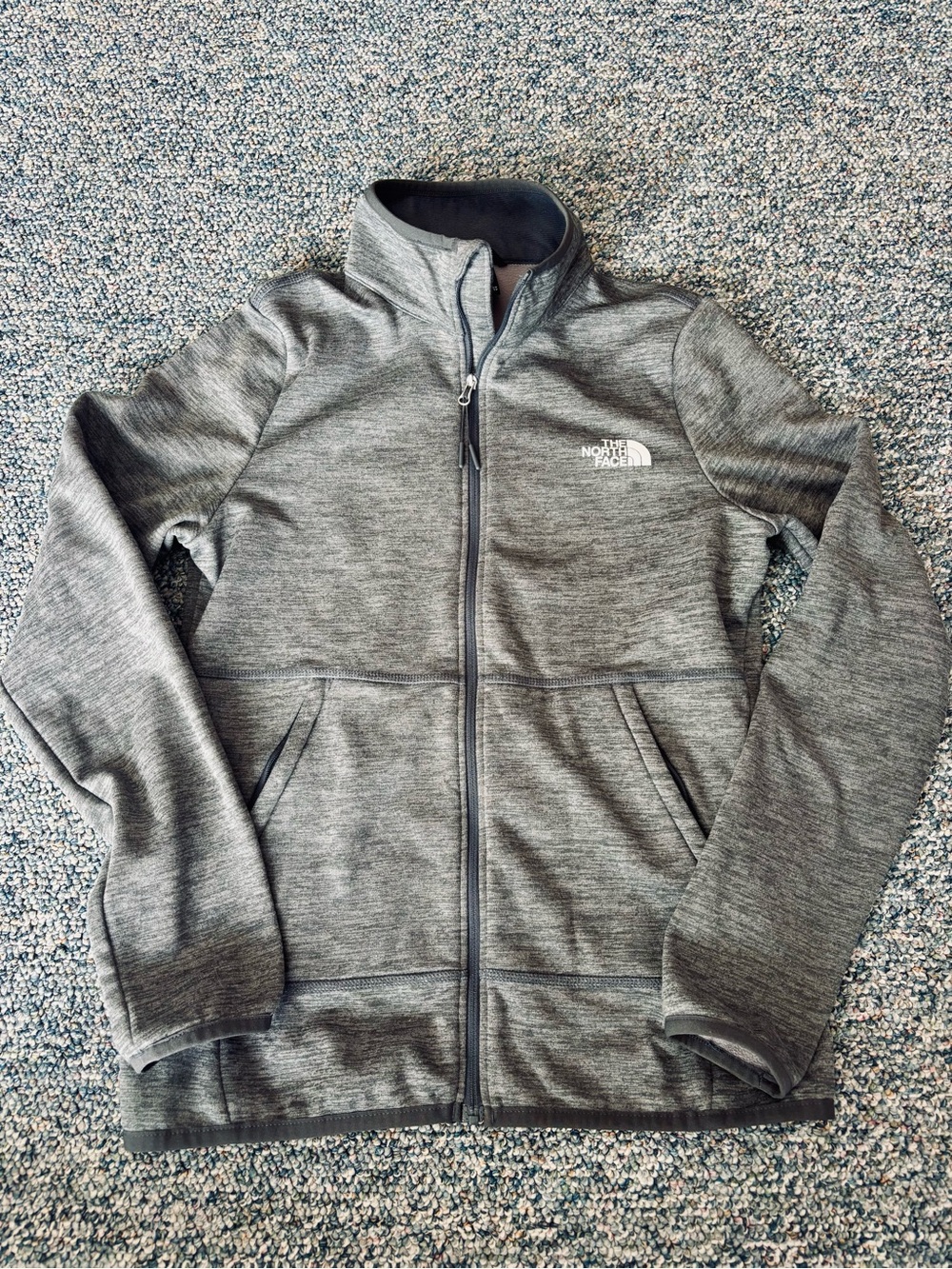 The North Face Grey Full-Zip Fleece Jacket